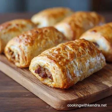 Easy Game Day Food: Flaky, Cheesy Pub-Style Sausage Rolls for a Crowd Recipe Card
