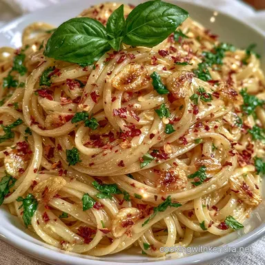 Easy Garlic Basil Pasta in 20 Minutes Recipe Card