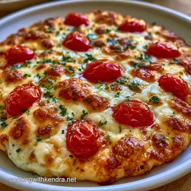 Easy Margherita Flatbread in 20 Minutes Recipe Card