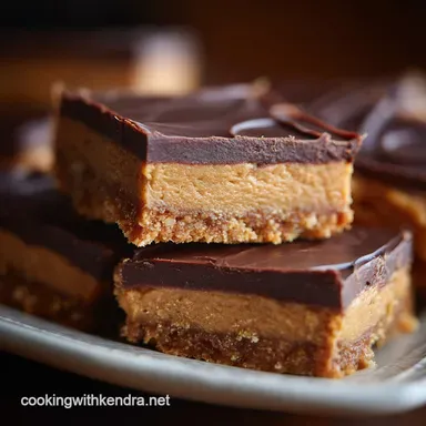 Peanut Butter Bars The NoBake Old School Lunchlady Recipe Recipe Card