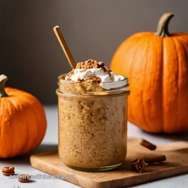 Pumpkin Spice Overnight Oats Autumn in a Jar So Easy Recipe Card