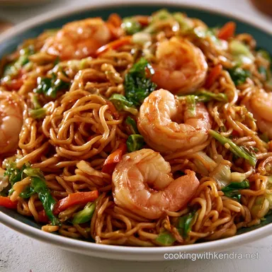 Shrimp Lo Mein in 30 Minutes Recipe Card
