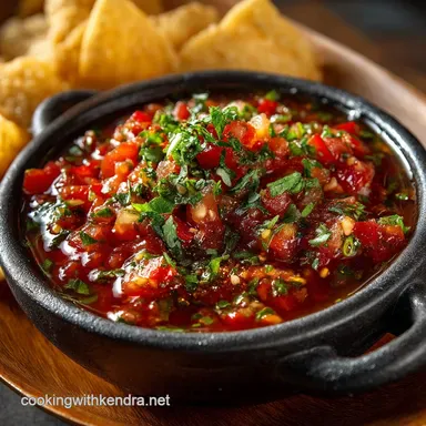 The Secret to Silky Smooth Restaurant Style Salsa 15 Min Prep Recipe Card