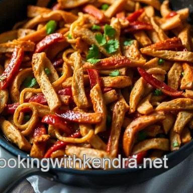 Easy Dinner: My Family's Favorite Skillet Chicken Fajitas in 30 Minutes Recipe Card