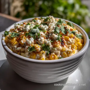 Easy Slow Cooker Mexican Street Corn: 10 Min Prep Dip Recipe Card