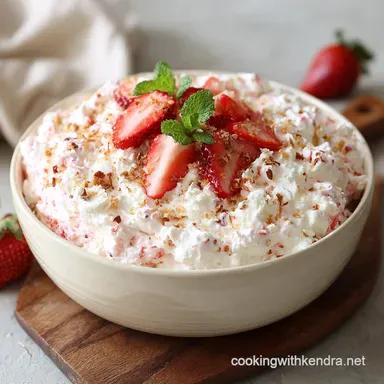 Strawberry Fluff Salad: The Ultimate Easy No-Fuss Potluck Dessert Recipe Card