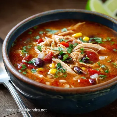 Chicken Taco Soup: The Speedy Weeknight Wonder (Stovetop or Crock Pot)