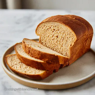 100% Whole Wheat Sandwich Bread: Soft Recipe Card