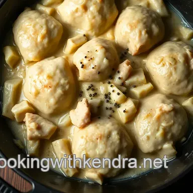 Electric Skillet Chicken & Dumplings - Proper Comfort Food! Recipe Card