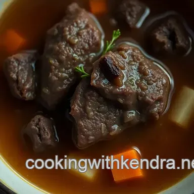 Elegant Beef Consommé: A Classic French Delicacy You'll Love Recipe Card