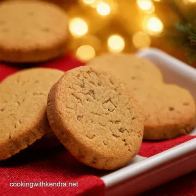 Festive Spiced Shortbread Christmas Cookies Recipe Card