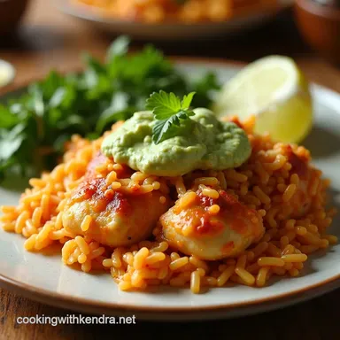 Fiesta mexican chicken and rice casserole Easy Weeknight Dinner Recipe Card