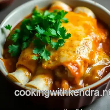 Fire-Roasted Chile Ancho Enchiladas with Chicken - A Family Favorite Recipe Card