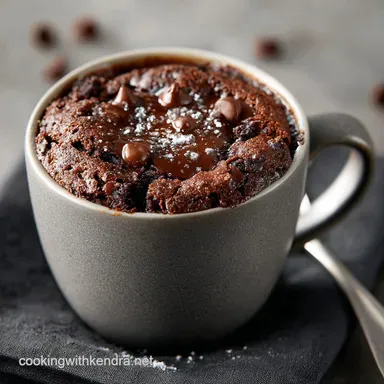 Microwave Mug Brownie The FiveMinute Fudgy Chocolate Fix Recipe Card