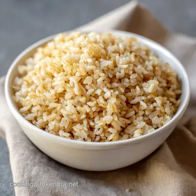 Brown Rice: Fluffy Perfection Every Time Easy 1-Hour Method Recipe Card