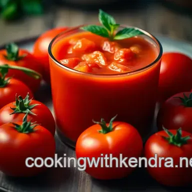 Fresh and Flavorful Tomato Juice Recipe: A Refreshing Home Classic Recipe Card