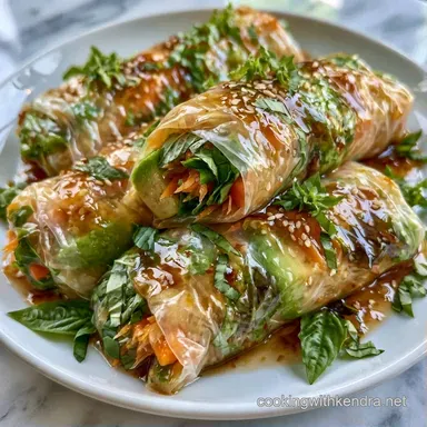Basil Summer Rolls in 30 Minutes Recipe Card