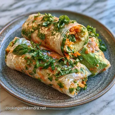 Basil Summer Rolls in 30 Minutes