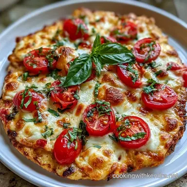 Fresh Tomato Basil Flatbread in 17 Min