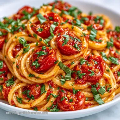 Fresh Tomato Basil Pasta for 6 Servings Recipe Card