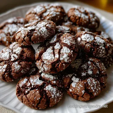 Crinkle Cookies: The Ultimate Fudgy Chocolate Recipe Recipe Card