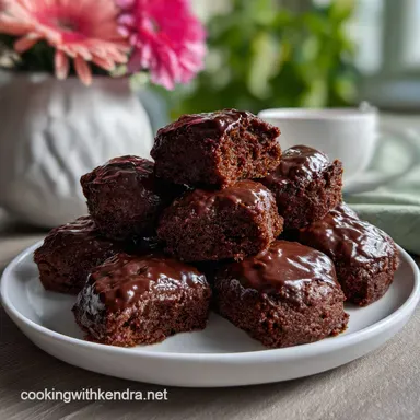 Fudgy Protein Brownie Bites Made with Greek Yogurt: Easy & Low Calorie