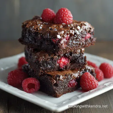 Raspberry Truffle Brownies: The Ultimate Fudgy, Crinkle-Top Recipe Recipe Card