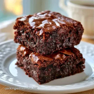 Fudgy Zucchini Cocoa Brownies Recipe Card