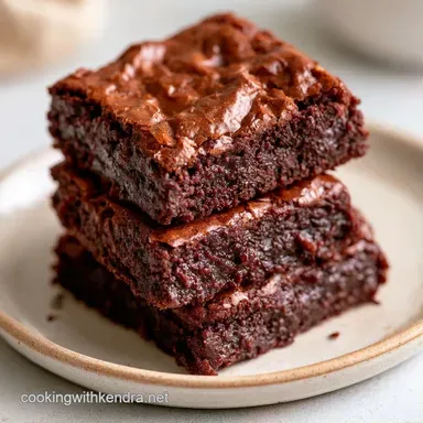 Fudgy Cocoa Zucchini Brownies Recipe Card
