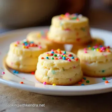 Festive Funfetti Shortbread Bites Buttery Bright Recipe Card