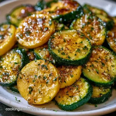 Garlic Butter Sauteed Squash: 20 Min