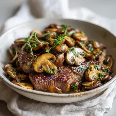 Beef Steak Side Dish with Garlic Butter Mushrooms in 15 Minutes