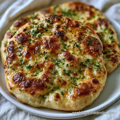 Garlic Herb Flatbread Pizza in 17 Minutes Recipe Card