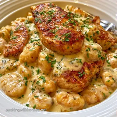 Garlic Parm Chicken Gnocchi in 30 Min Recipe Card