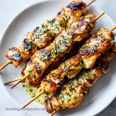 Garlic Parmesan Chicken Skewers: Golden Recipe Card