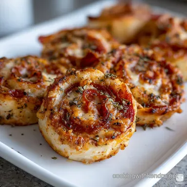 Delicious Pepperoni Pinwheel with Garlic Easy Pizza Appetizer Recipe Recipe Card
