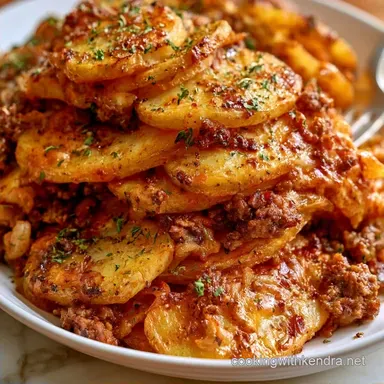 German Ground Beef Potato Bake for 6