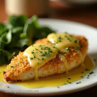 Easy Parmesan Crusted Chicken with Lemon Butter Drizzle Recipe Card
