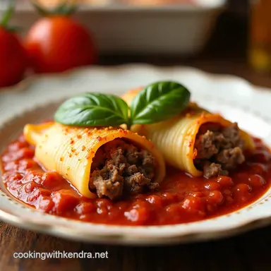 Ultimate Stuffed Shells Grandmas Secret Recipe with Ground Beef Recipe Card