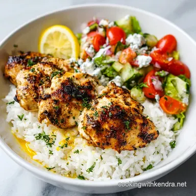 Greek Chicken Bowls for 4 Servings
