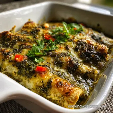 Green Chicken Enchilada Recipe with Cream Cheese