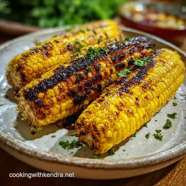 How to Grill Corn on the Cob: Smoky & Charred Flavor Recipe Card