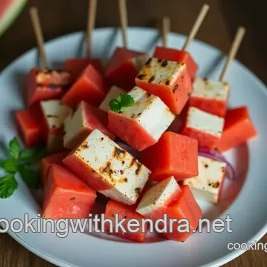 Grilled Halloumi & Watermelon Skewers: A Taste of Summer!