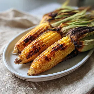 Grilled In Husk Corn Ready in 30 Min: Tender Recipe Card