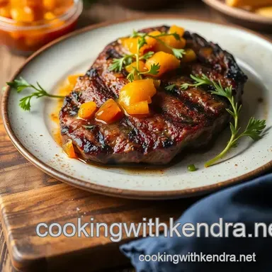 My Ultimate Guide to Grilled Ribeye Steak with Zesty Relish Recipe Card