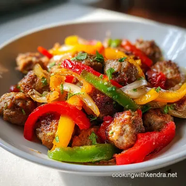 Ground Italian Sausage Recipe with Peppers in 25 Minutes