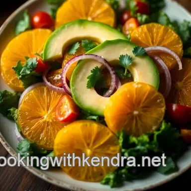 Halo Orange and Avocado Salad with Honey-Lime Dressing: A Spring Delight Recipe Card