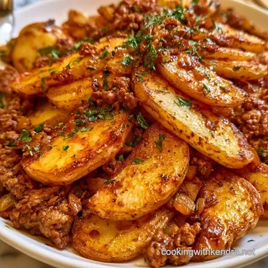 Creamy Hamburger Potato Casserole