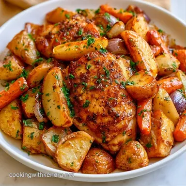 Harvest Sheet Pan Chicken with Apples Recipe Card