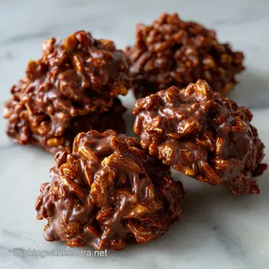 Haystacks: No-Bake Chocolate-Peanut Butter Clusters for Parties Recipe Card